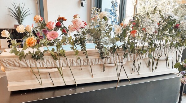 Bloemen-op-kist